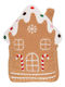 MSA Weihnachtsdekorative Kissen Haus Gingerbread 29x11cm Braunes Weiß