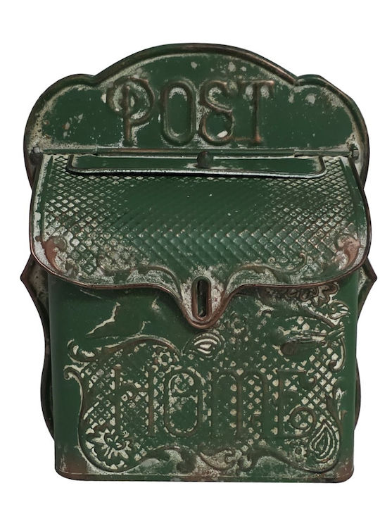 Artekko Outdoor Mailbox Metallic in Green Color 31x12x28cm