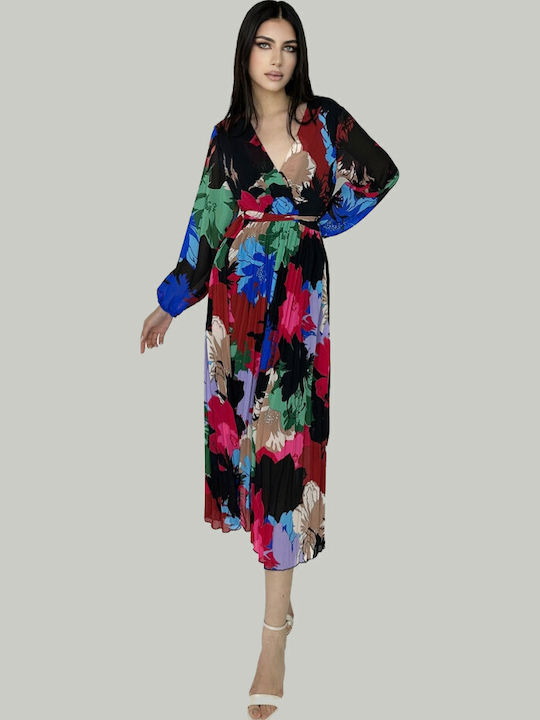 Rochie Midi Wrap-Around Burgundy Red