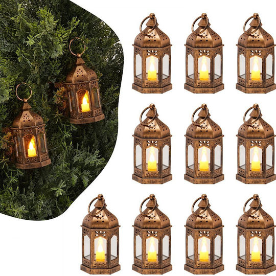 Vevor Crăciun Plastic Lampion Cupru Baterie 5.04x2.56cm. 12buc