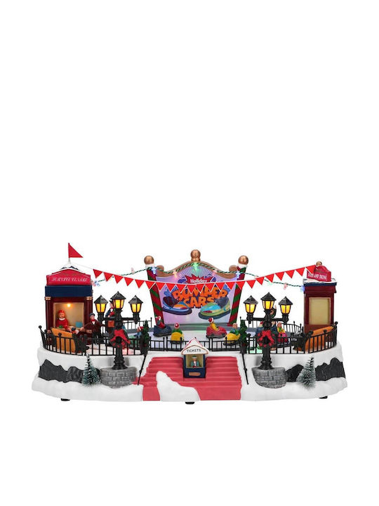 MSA Christmas Illuminated Decorative Village 40x27.5x18.5cm.