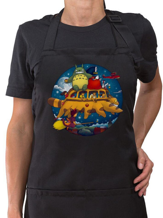 Koupakoupa Totoro Catbus Кърпа за готвене Черен...
