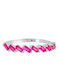 Excite-Fashion Ring with Zircon made of Silver