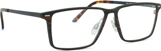 Unisex Metallisches Kunststoff Brillengestell mit Rezept Jaguar 33652 5100 14 56