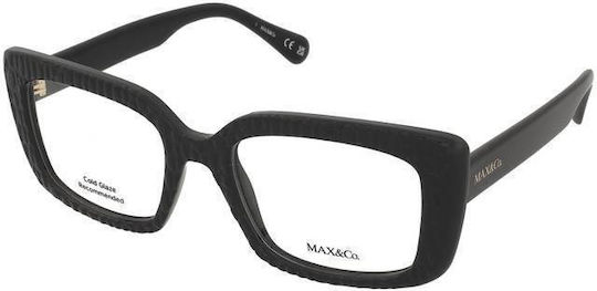Max & Co Дамски Ацетатен Черен Рамки За Очилата MO5206 001