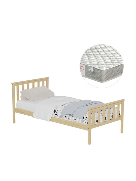Gimly Gimly Klassisches Einzelbett für Matratze 90x190cm Gimly Gimly Klassisches Einzelbett für Matratze 90x190cm