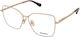 Max Mara Rame Ochelari Pentru Femei Metalic Auriu MM 5187 028
