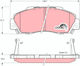 Trw Gdb3177 Brake Pad Set Disc Brake