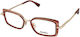 Max Mara Damen Metallisches Brillengestell Blau...
