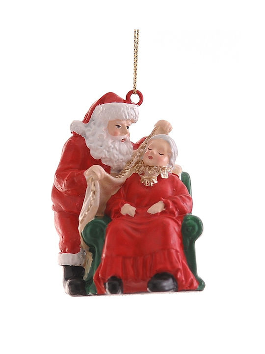 Christmas Ornament Santa Claus Couple Armchair ...