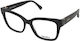 Max Mara Damen Acetat Brillengestell Schwarz MM 5206 001