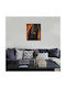 Golden Style Led Segeltuch Gemälde mit LED-Lichtern 45 x 35 cm