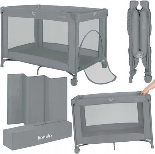 Lionelo Playpen with Mattress Gray 70.5x100.5cm