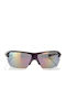 Goggle Unisex Γυαλιά Ηλίου με Λευκό Κοκκάλινο Σκελετό και Πολύχρωμο Polarized Καθρέφτη Φακό