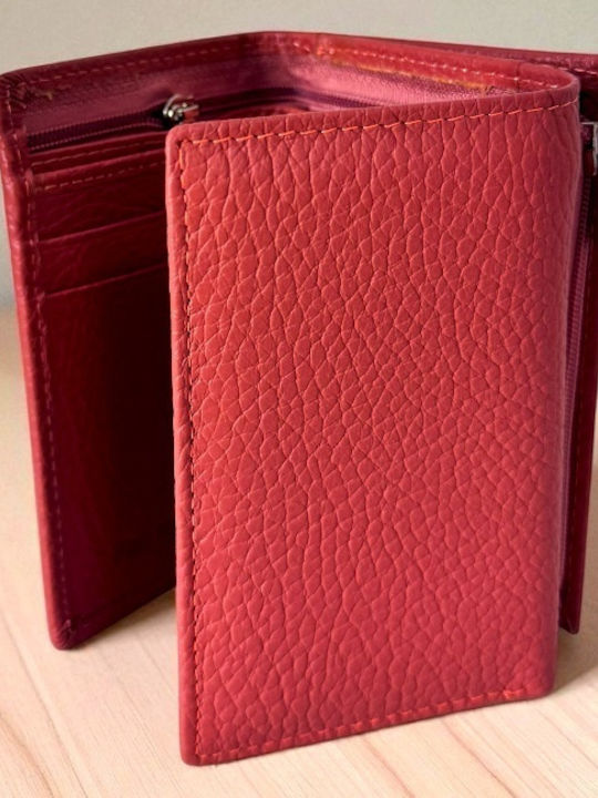 Small Leather Women's Wallet Classic Red