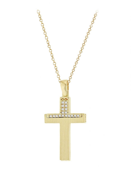 Women's Gold Cross 14K with Chain