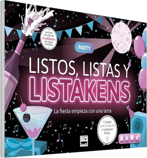 Επιτραπέζιο Παιχνίδι Listas y Listakens Party για 2+ Παίκτες 14+ Ετών (ES) SD Games