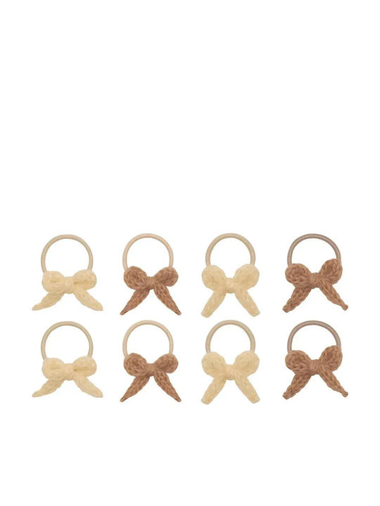 Mimi & Lula Σετ 8 Λαστιχάκια Μαλλιών Mini Ponies Granny Knitted Bow