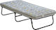 Klappbett mit Matratze 12cm Einzel Schwarz 180x80x33cm