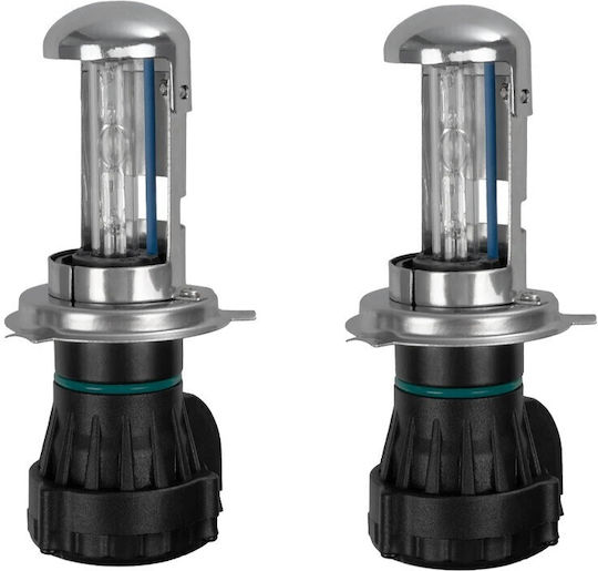 GloboStar Car Lamps H4 Xenon 8000K Cold White 12V 70W 2pcs