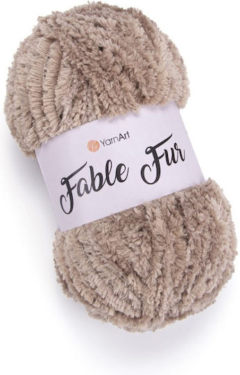 YarnArt Fable Fur Puffy Πολυεστέρας Μπεζ 100m 100gr
