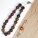 Worry Beads of Semi-Precious Stones Natural Multicolored Picasso Jasper Hematite