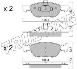 Τακακια Εμπροσθια Fiat Punto 1.3-1.9 16bp1774-2730