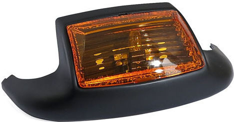 Harley-davidson 80-99 Fl Flt Flstc Orange Front Fender Tip Light Amber Lens