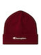Beanie Unisex Beanie Knitted in Burgundy color