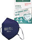 Syndesmos Protective Mask FFP2 Navy Blue 25024 20pcs