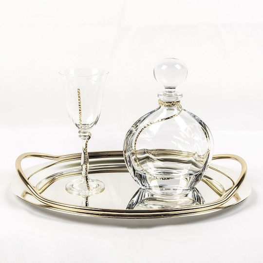 Set Naș Gilt / Cristal Auriu 3buc