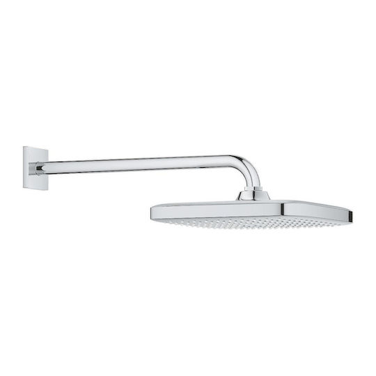 Grohe Τετράγωνη Κεφαλή Ντουζ με Βραχίονα