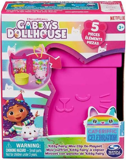 Spin Master Миниатюра за игра Къщата на куклите на Габи Kitty Fairy Мини клип Розова за 3+ години
