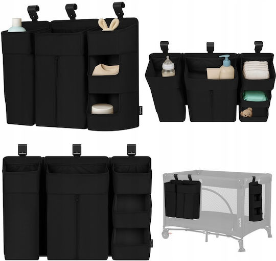 Lionelo Kinderzimmer-Aufbewahrungskörbe Kinderbett-Set Schwarz