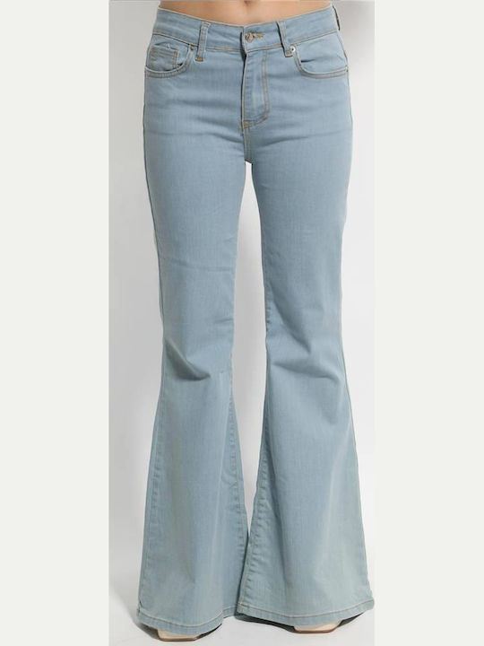 Blugi Damă Cu Talie Înaltă Cu Pantaloni Evazați
