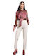Dama Tesatura Pantaloni Ecru