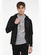 Schwarze Sweatshirts für Herren mit Kapuze