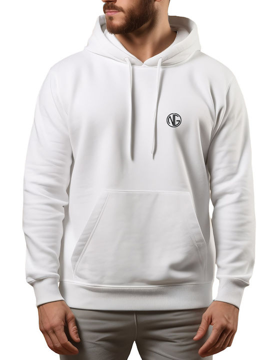Nick Galis Nick Galis Sweatshirt mit Kapuze White