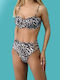 Bikini Set Bra & Brazil Bottom Leopard Print Animal Print