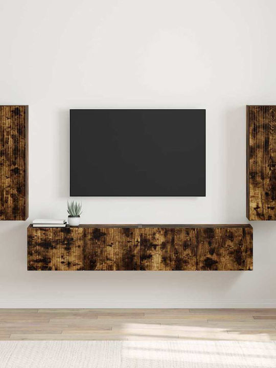 Living Room TV Unit Smoked Oak L30xW31xH80cm