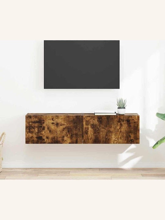 Living Room TV Unit Smoked Oak L60xW31xH29.5cm