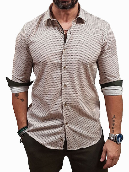 Langärmlig Hemd Beige