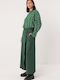 Women's Striped Long Sleeve Shirt Green