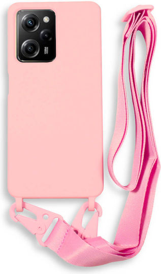 Bodycell Задна корица с Каишка Розов (Poco X5 Pro)