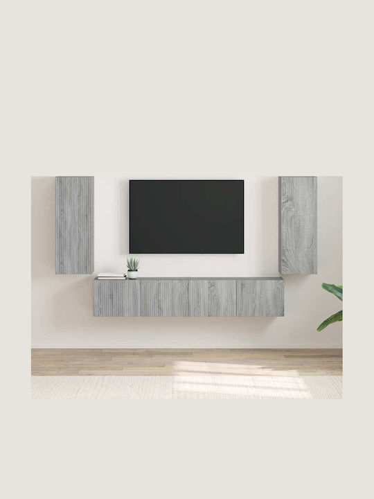 Living Room TV Unit Γκρίζο Σονομα L30xW31xH80cm