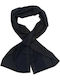 Men's Wool Scarf Navy Blue