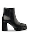 Women's Ankle Boots with Medium Heel Black