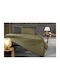 Guy Laroche Cotton Duvet Cover Single 165x225 Minimal Khaki