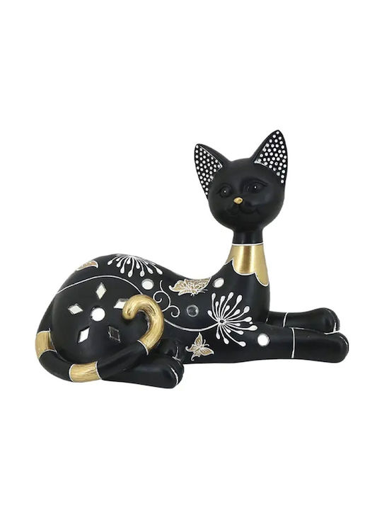 Marhome Decorative Cat Polyresin 15-50216 23.5x11x15.5cm 1pcs
