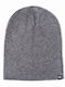Beanie Unisex Σκούφος Πλεκτός σε Γκρι χρώμα
